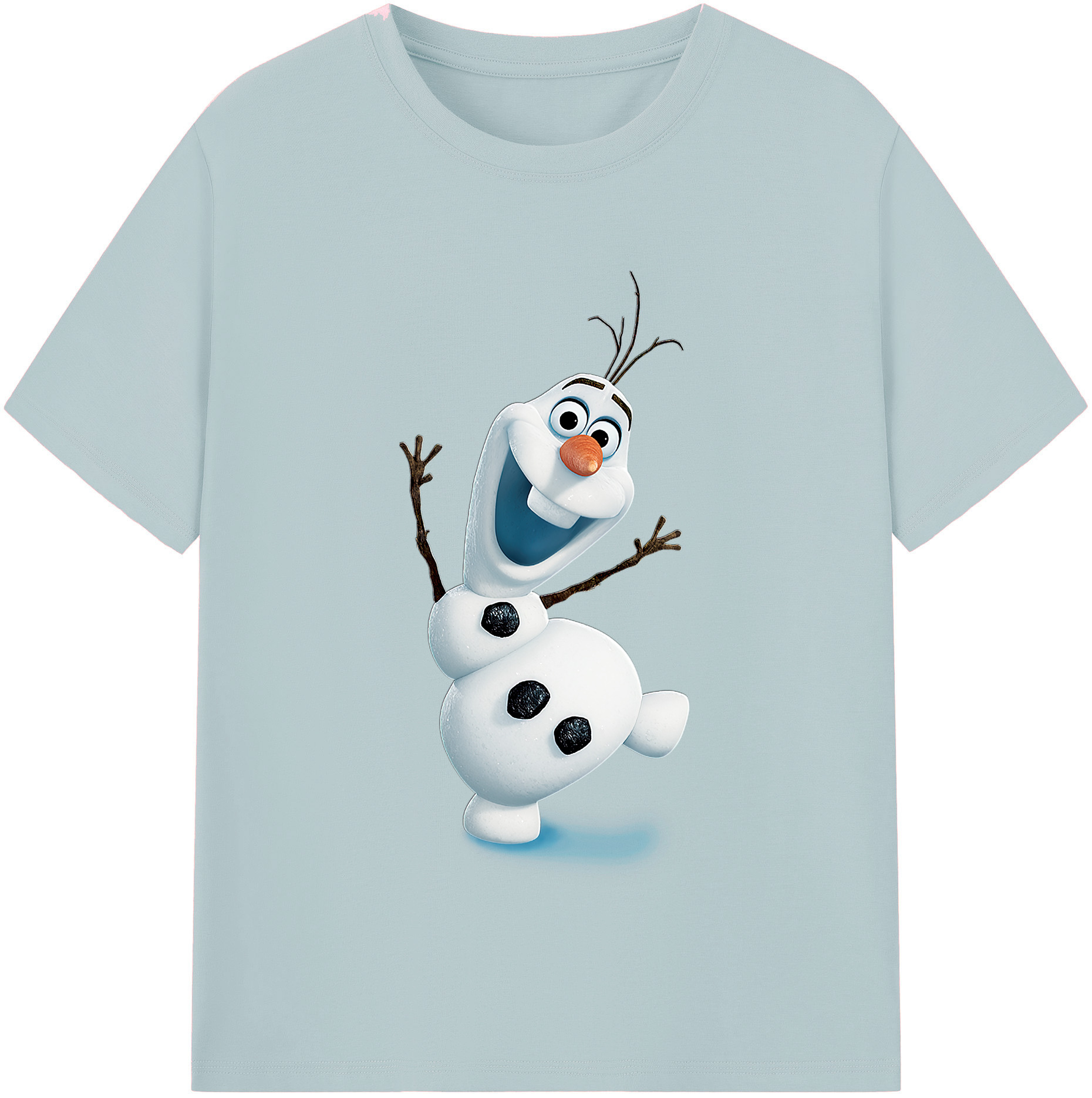 （画像用） アナと雪の女王 アンナ エルサ Frozen Anna Elsa 綿100％半袖Tシャツ（フロントプリント）